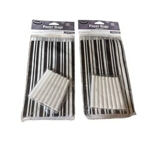 Creative Converting 16pc Stripe Paper Treat Bags with Chalkboard Labels & Chalk